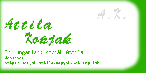 attila kopjak business card